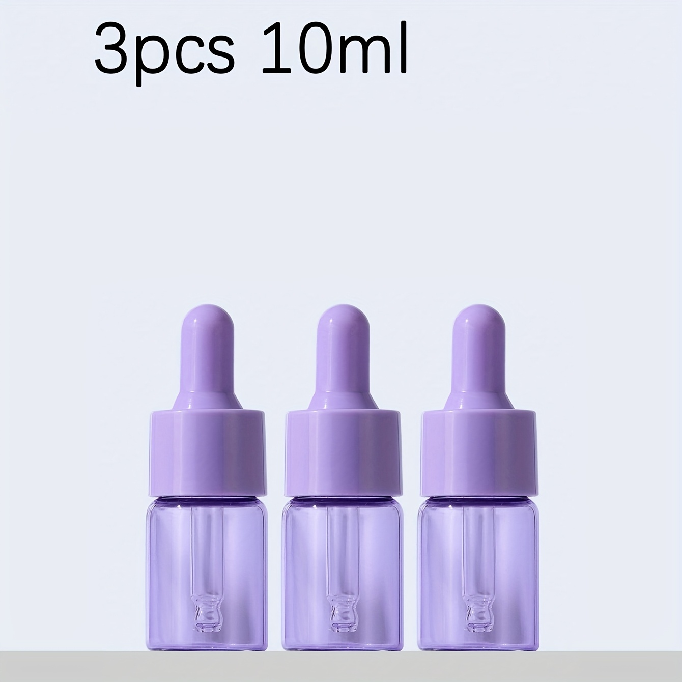 E-shop 3 Stück 10ml Nachfüllbare Mini-Tropfflaschen in Leeren Macaron-Farbenen Glasflaschen für Ätherische Öle, Wiederverwendbare Parfümbehälter
