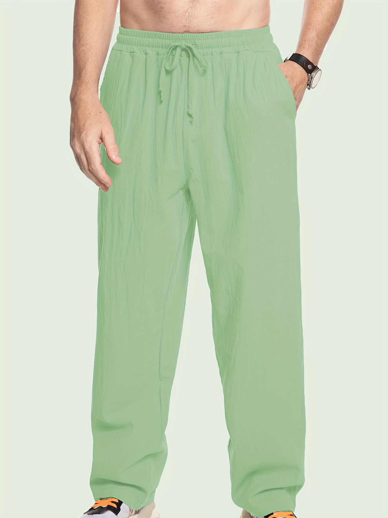 set camicia e pantaloni casual in lino e Temu Italy