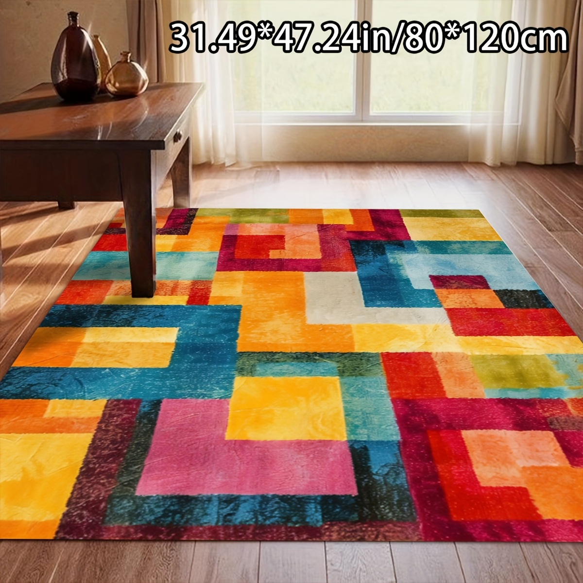 TEMU [Velluto Diamante e 800G al Metro con Base e in Plastica Antiscivolo a e Motivo ] 1 pz Velluto Diamante Decorazione Domestica Motivo Astratto ,