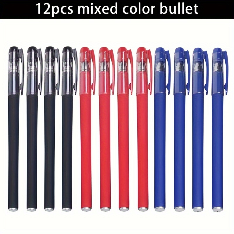 

Pack Of 12 Gp380 Gel Pen Business Pen Ballpoint Pen Water Pen Learning Office Stationery Black/red/blue