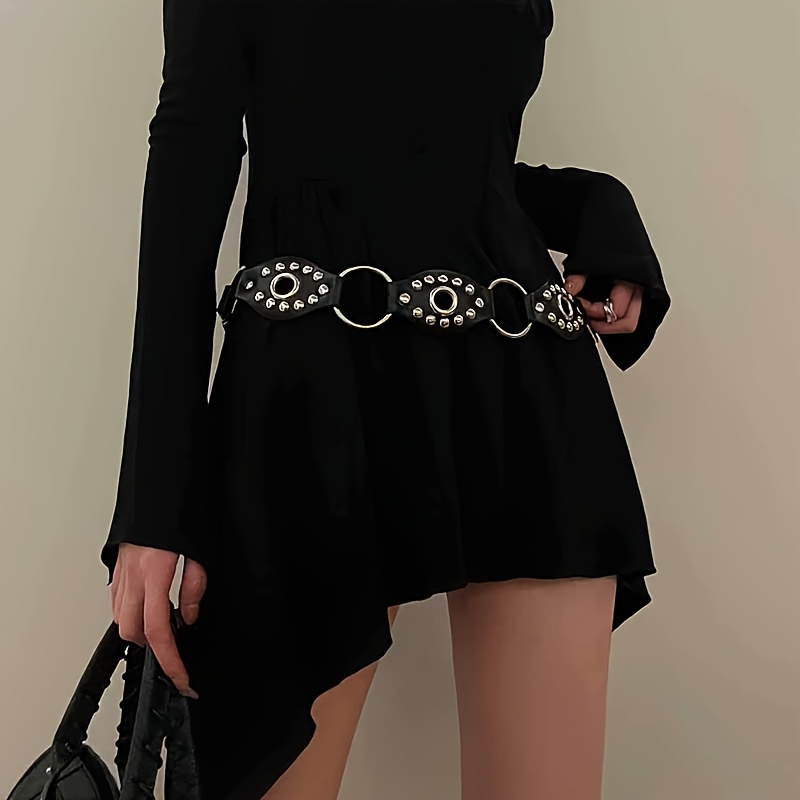 A High-end, Niche Design Belt With A Hollow Rivet Decoration In A New Ethnic Style, Perfect For Complementing Any Outfit