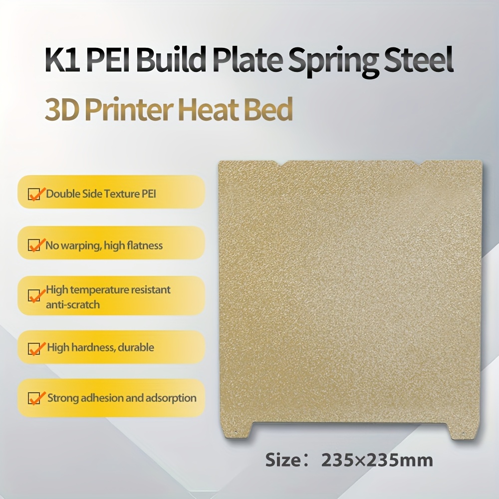 Jual Bigtreetech Panda Flexible Build Plate Double Sided Textured PEI For 3d Printer Bambulab X1 P1 A1 Series I.91196789 - View #5