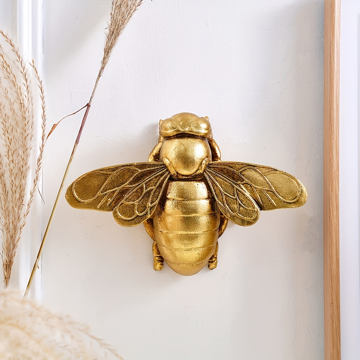 8-teiliges Bienen-Wanddekor Aus Holz – Rustikale Deko Für Garten, Haus Und Frühling
