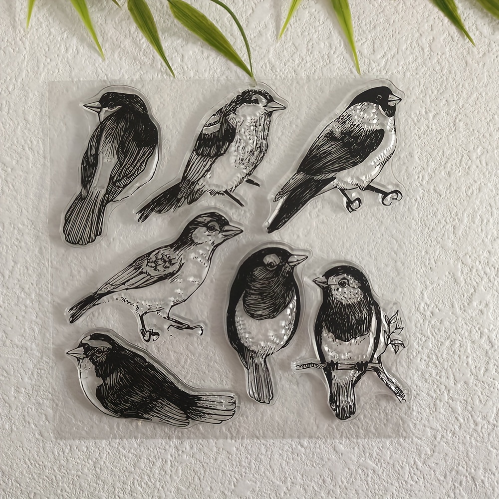

1pc Bird Card Seal Clear Stamps/seal For Diy Scrapbooking Card Making Album Decorative Silicone Seal Craft
