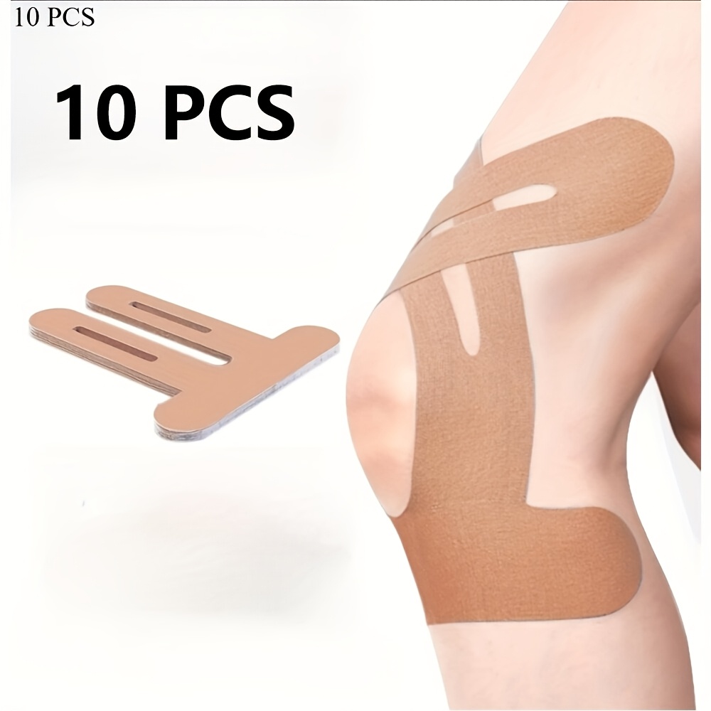 10 Pre-cut Knee Support Strips, Heavy-duty – Ideal For Cycling, Running, And Outdoor Activities