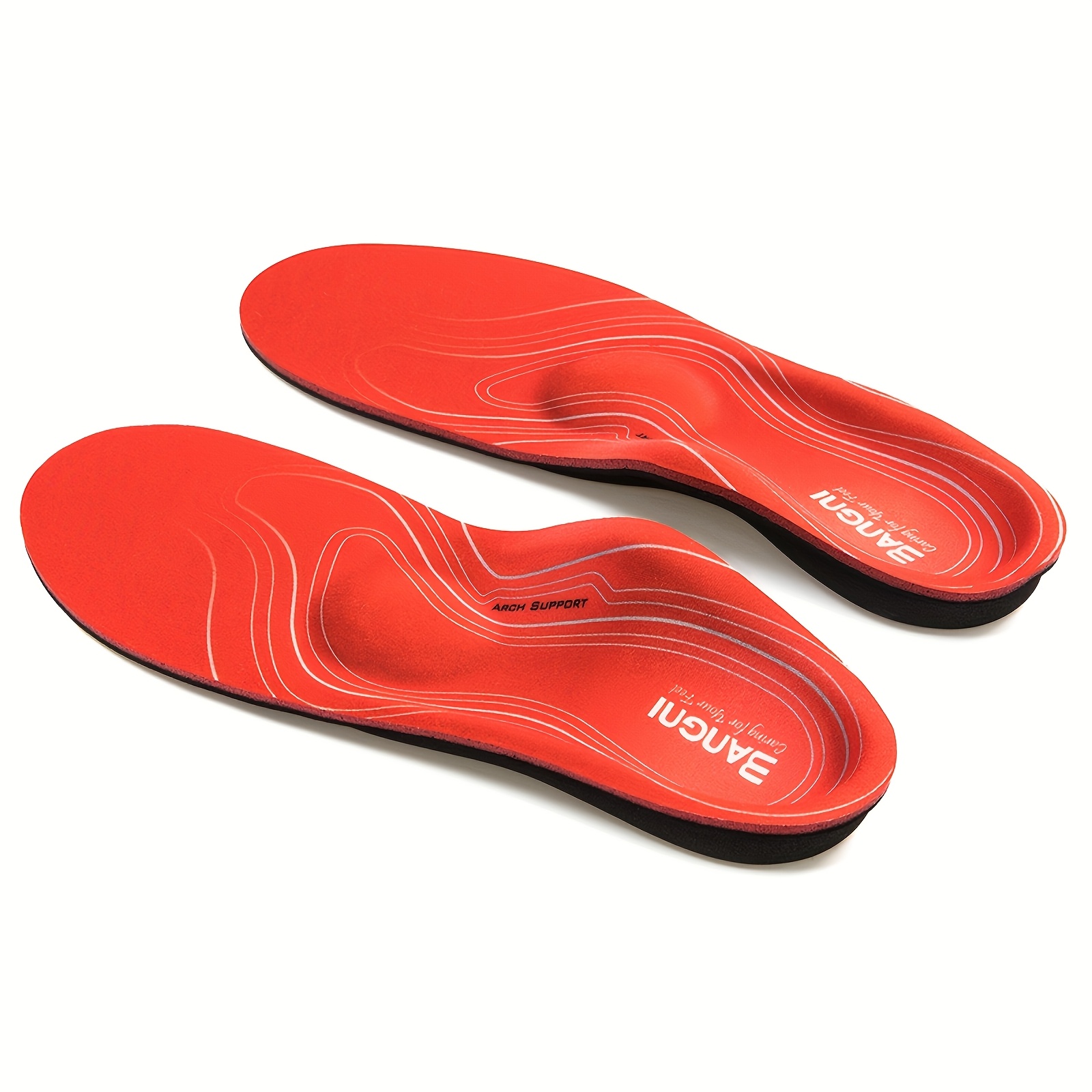 Image of Men And Women's Arch Support Insoles - Shock Absorbing, Sweat-absorbing And Breathable, Ideal For Standing, Shoes And Running Shoes
