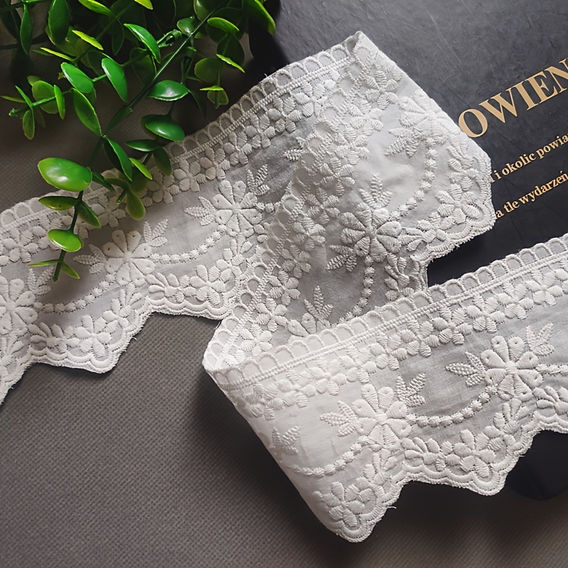 1 Size Embroidered Pure Lace With A Width Of 7.5cm, Curtain Collar, Sleeve Additions Clothing Decoration