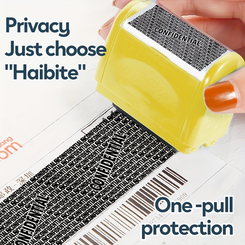 Confidential Seal Roller style Garbled Express Form Marking Temu