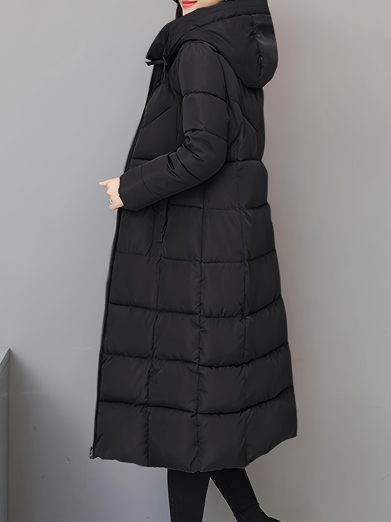 Capucha Abrigos Largos Invierno Abrigo Largo De Invierno Con