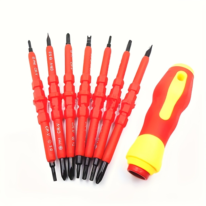 [  magnetic screwdriver set] double headed multi size manual tool set, 8pcs set of professional maintenance tools, anti slip handle+ , suitable for repairing tables, chairs, and   furniture Product details 9