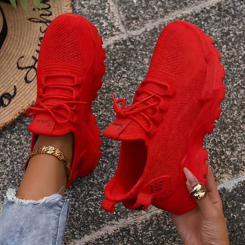 womens casual trainers fashionable walking shoes lightweight leisure wear air cushioned running shoes slip resistant breathable trainers mesh ventilated sports shoes workout trainers shoes sneakers