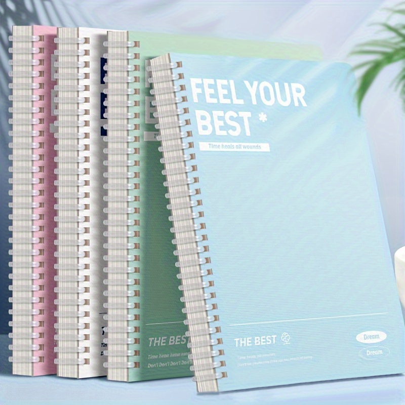 

1pc " Your Best" A5 Spiral Notebook - 60 Sheets, Morandi , Daily & Weekly Agenda Planner, 5.55x8.18inch, Ideal For Office & School Supplies, Weekly Agenda Book|pastel Notebook|easy Page Turning