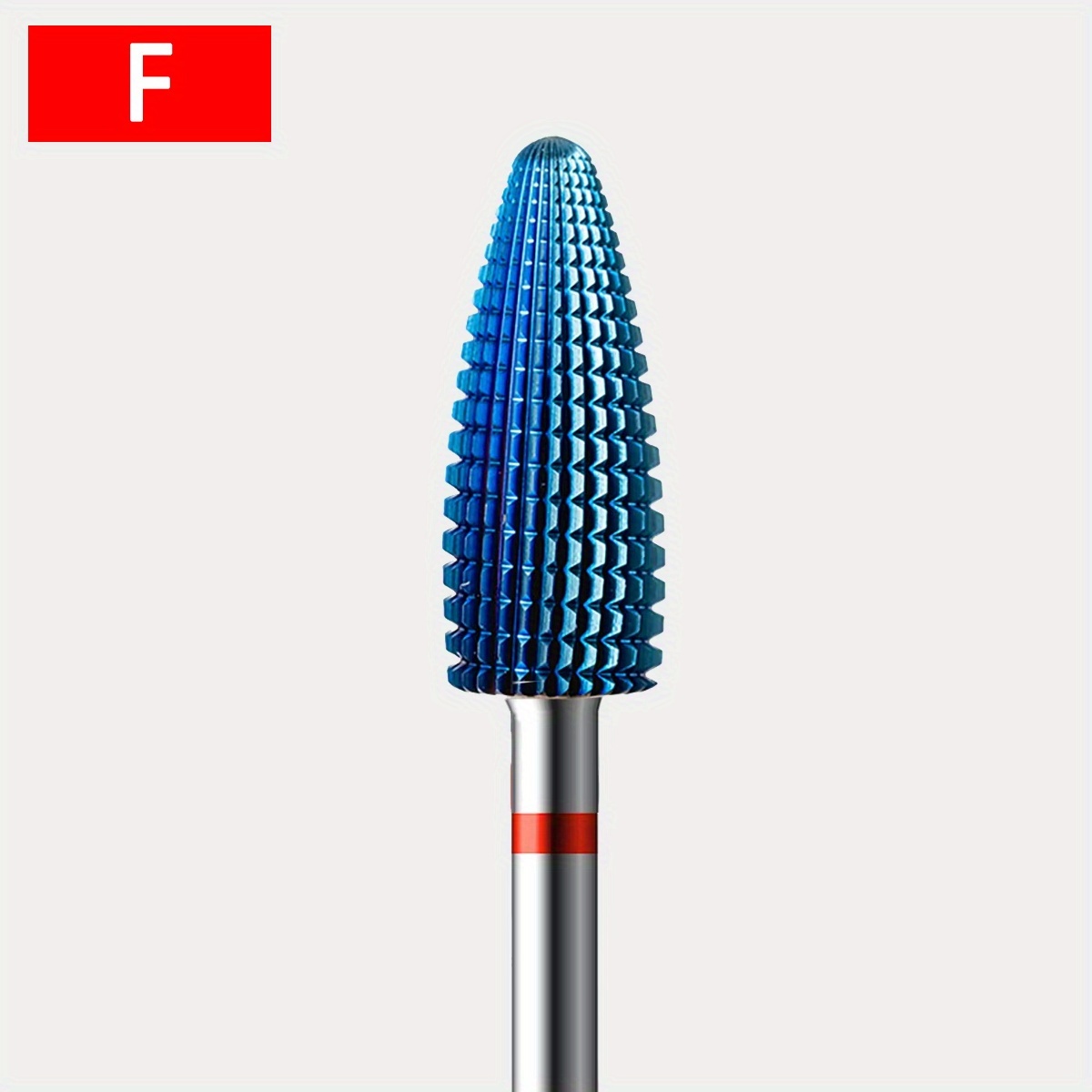 1pc Carbide Nail Drill Bit - C/m/f Grit, Blue Coated Carbide Tip, Stable Shank For Pedicure & Manicure, Odorless Nail Drill Bits Suitable For Foot & Accessories (professional & Use)