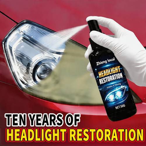 headlight repair kit advanced ceramic coating removes yellowing restores and brightness long lasting light coating suitable for all vehicles
