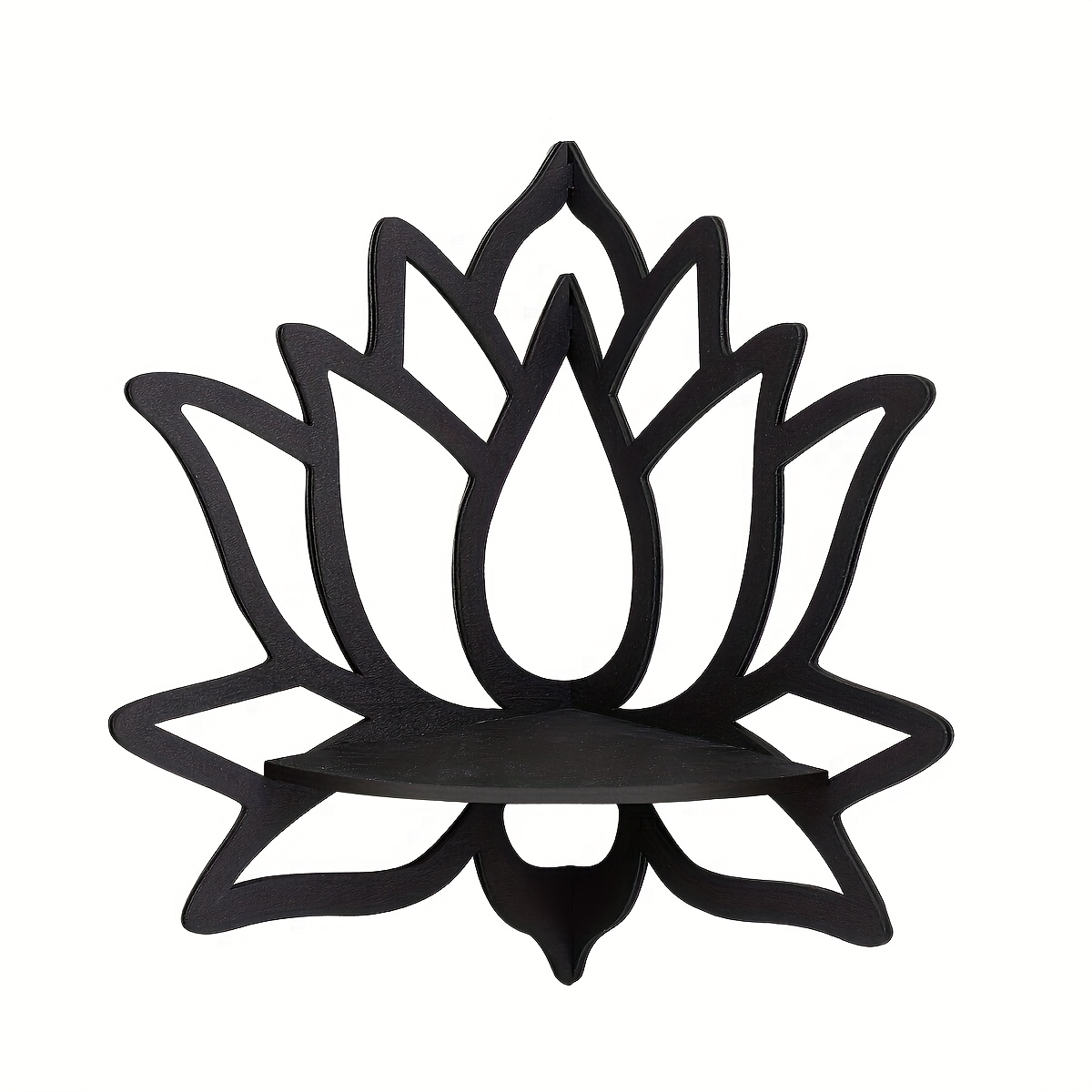 1 Creative Lotus Wall Corner Cabinet | Art , , Wall Hanging, Suitable For Home Decor And Wall Decoration, Made Of Ps