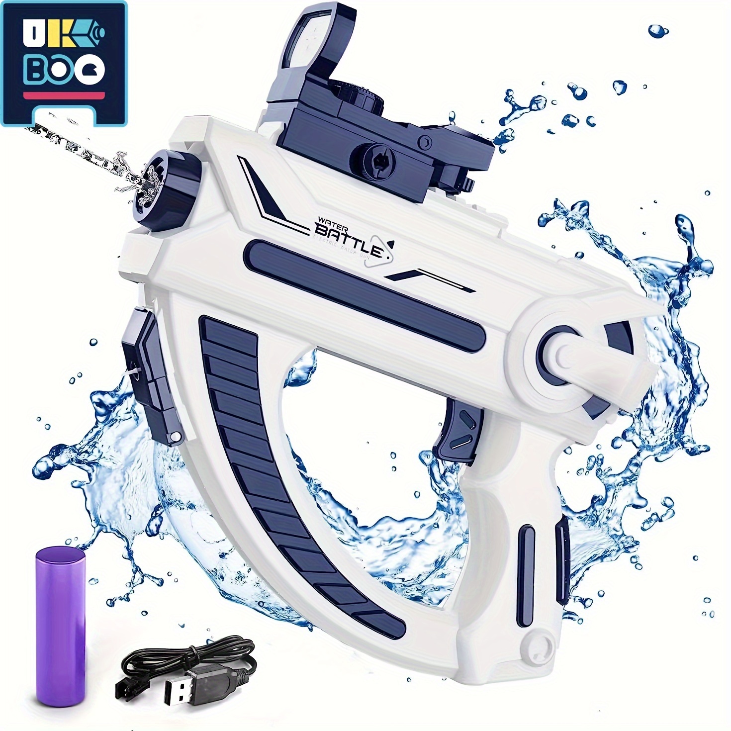 

1 Set, Ukboo Electric Water Gun Machine Summer Outdoor Automatic Powerful Water Gun For