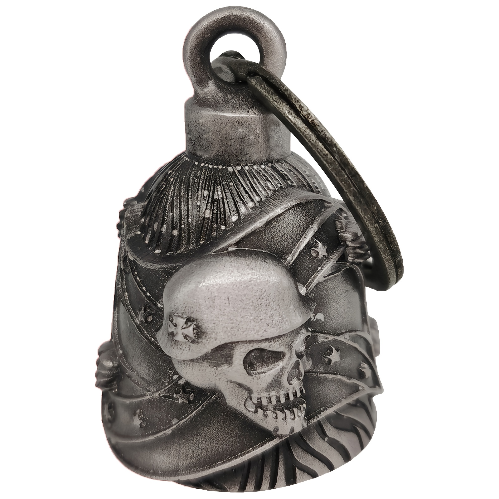TEMU Bell Motorcycle Keychain - /guardian Design, Durable Metal, Bikers & , Unique