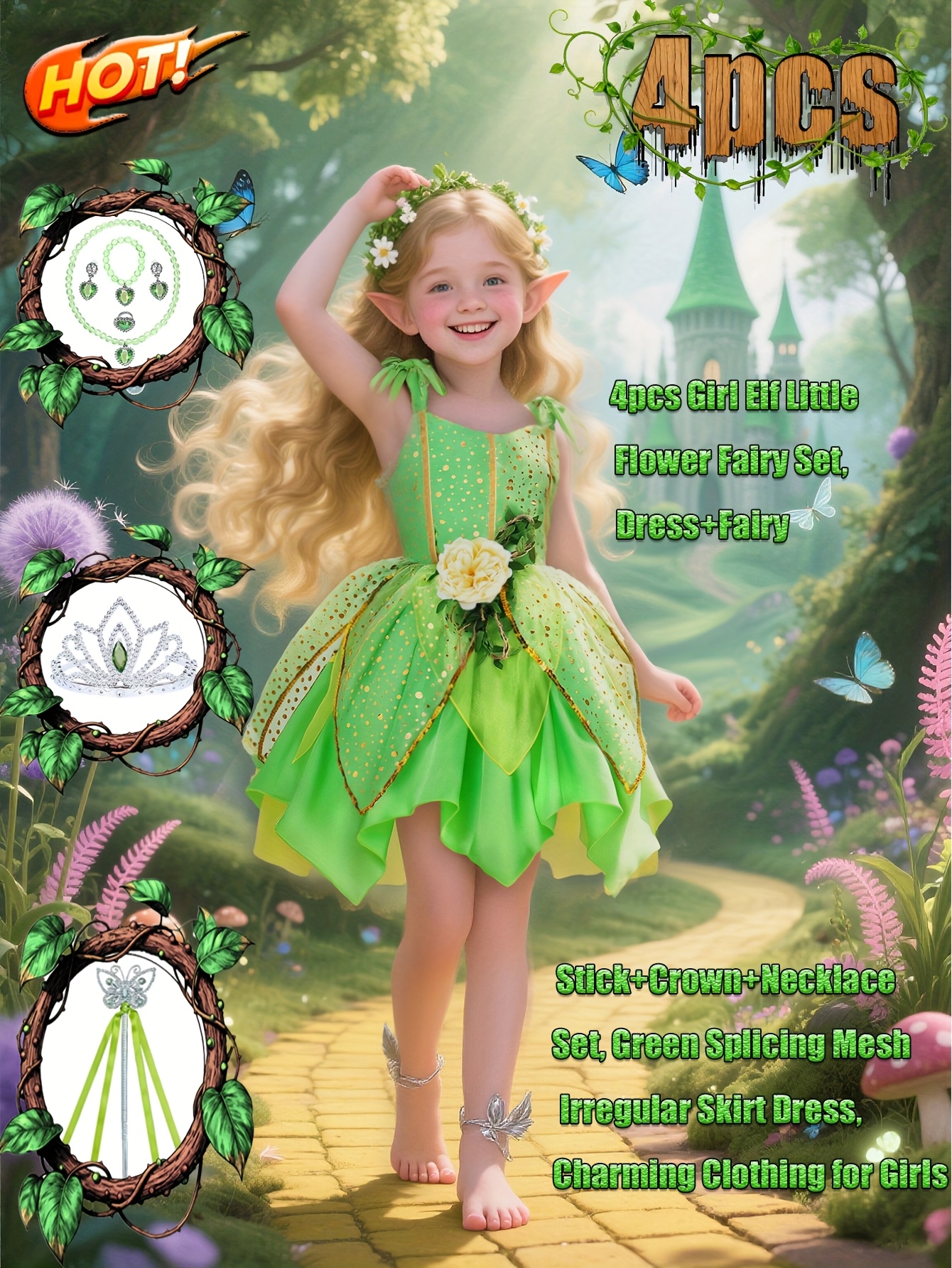 fairy dresses for girls sold on Temu United States