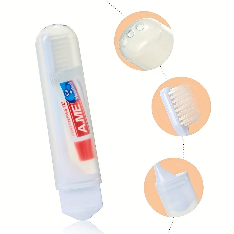 12pcs Portable Folding Toothbrush Set with Soft Bristles and Toothpaste