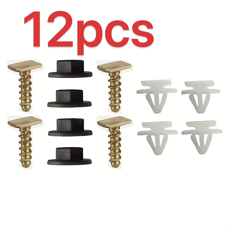 TEMU 8/12 piezas para Opel para Combo , clip de retención para de rueda y kit de tuercas de plástico - Ajuste directo para guardabarros, guardabarros