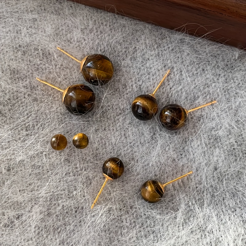 Set Of 8 Style Stud Earrings, Easy Retro Elegant Ear Additions