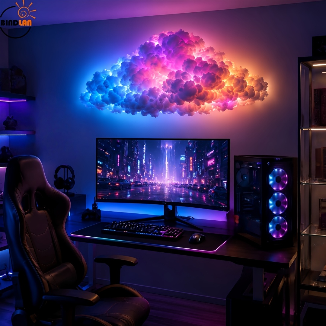 RGB Music Sync Smart LED Cloud Light, USB Powered