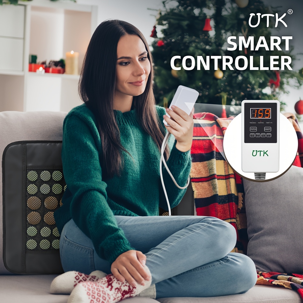 utk heating pad for back heating pad smart controller with memory function auto shut off and travel bag included small pro Product details 3