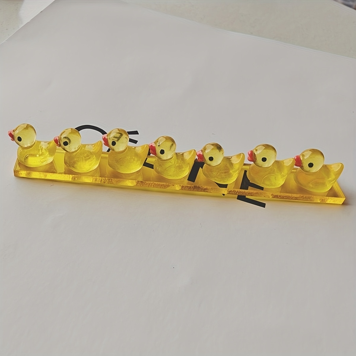 Image of Cute Yellow Duck-shaped Nail Brush Holder, Nail Brush Storage Rack