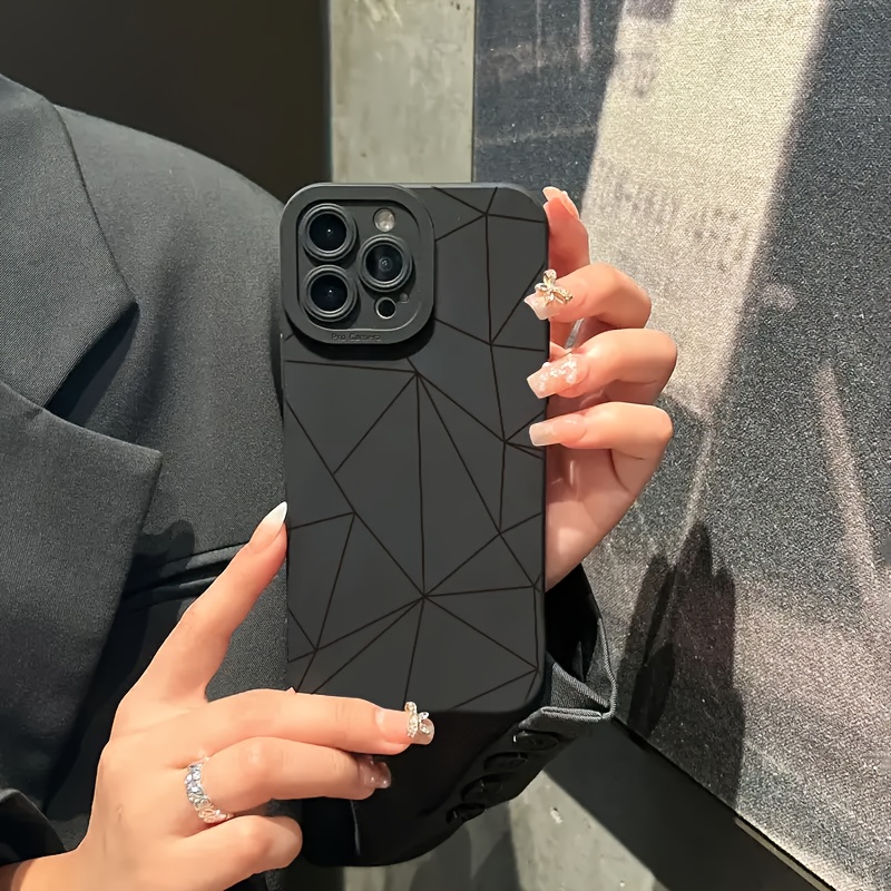 

Suitable For Mobile Phone Case Black Eyelet Black Mesh