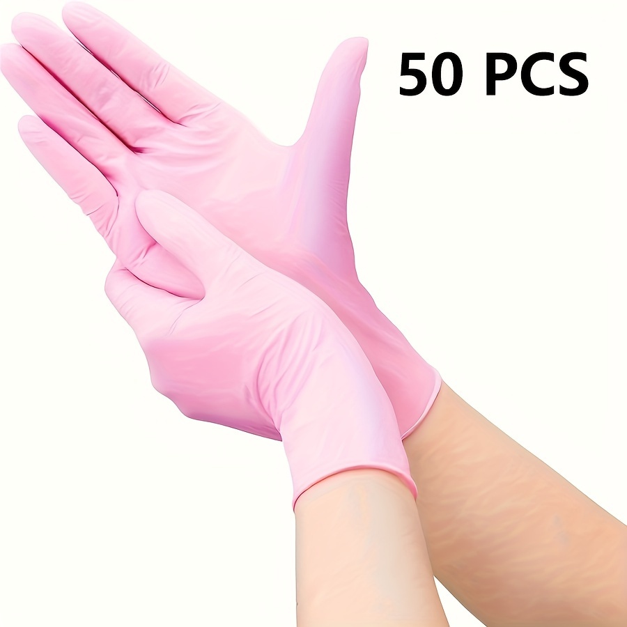 100/10/30/50pcs Durable Nitrile Gloves, & Reusable For Household Cleaning, Kitchen, Bathroom, Car Wash - Non-medical Gloves