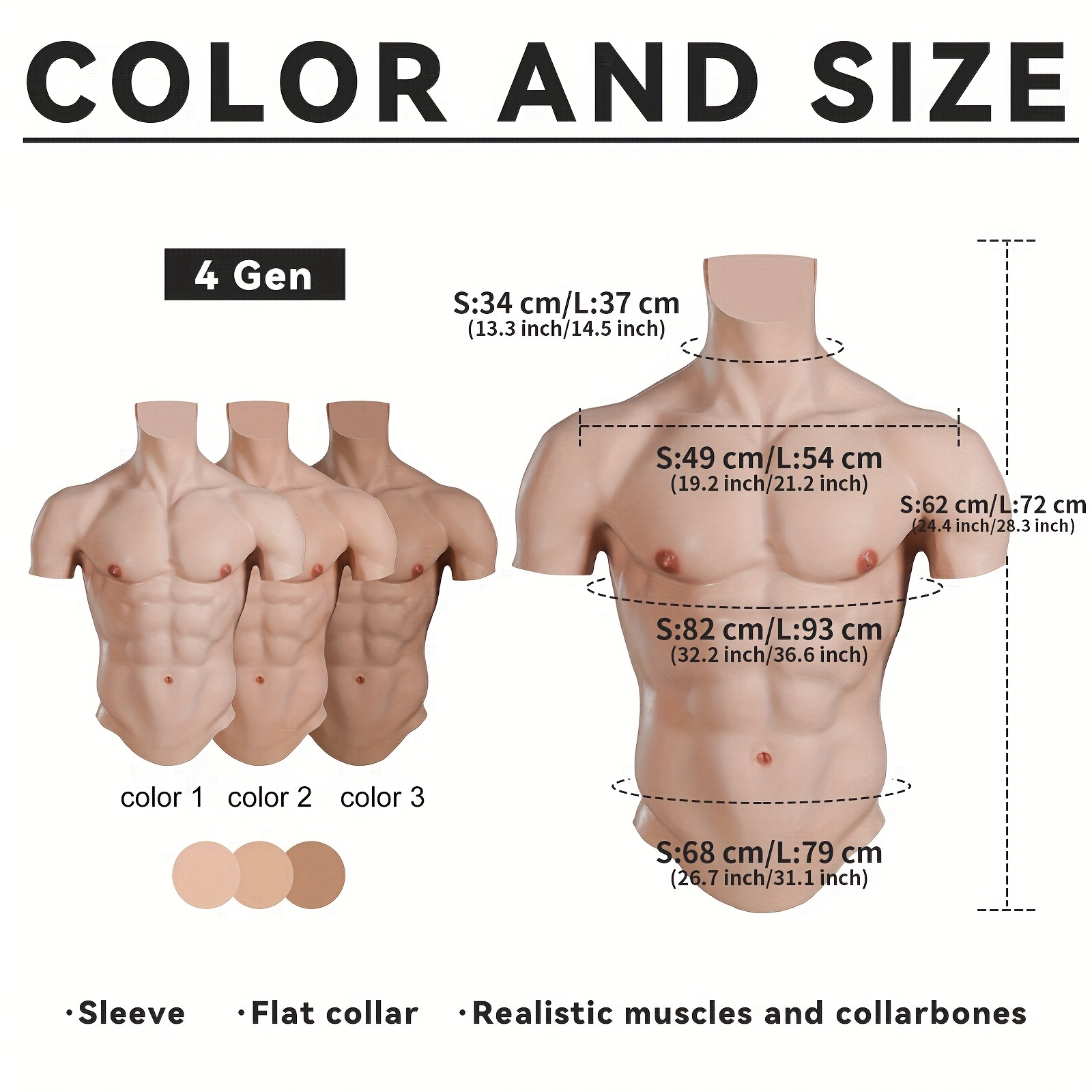 Silicone Breastplate For Crossdressers, Cosplay, And Transgender