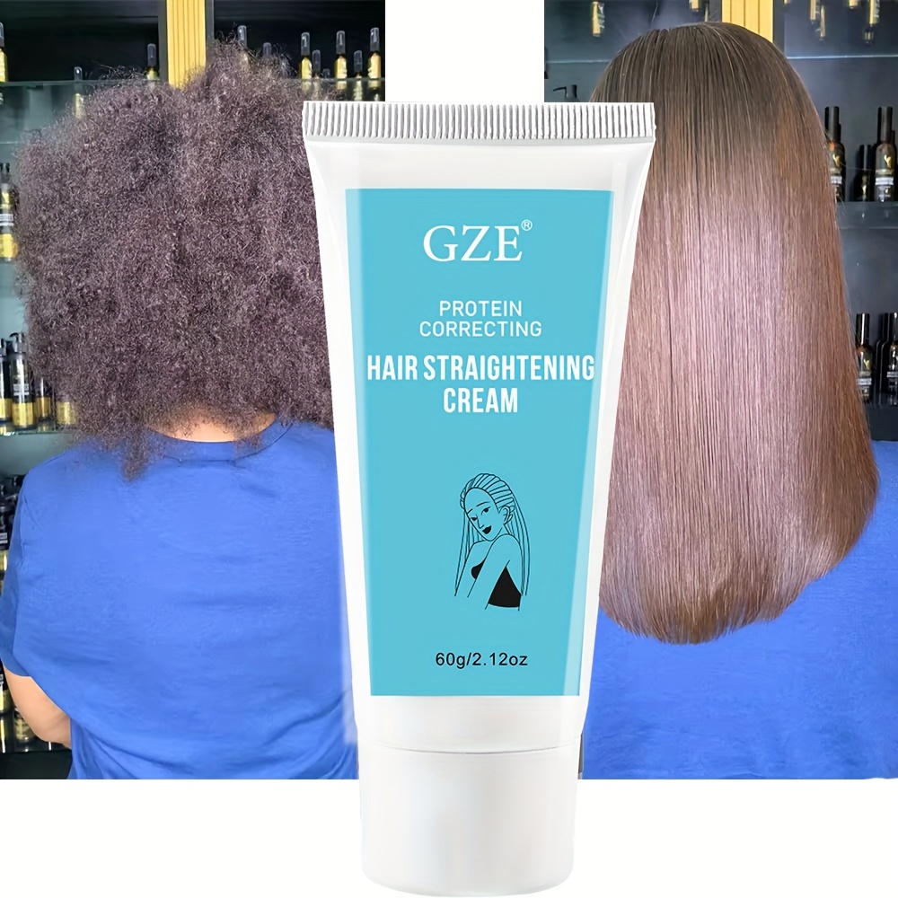 

Silk & Gloss Hair Straightening Cream - Protein Correcting Formula For Smooth, Shiny Locks | Ideal For Thick, Curly Hair