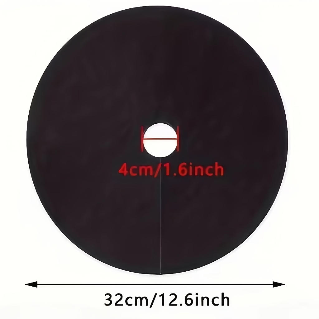 TEMU 5-pack/10-pack Round Weed Barrier Fabric, Gardening Ground Cover Tree Breathable Moisture-retaining Weed Mat, Non-woven Fabric Cover Breathable