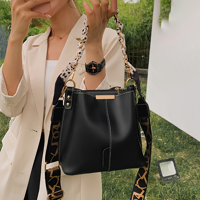 women's elegant bohemian bucket crossbody bag adjustable - Temu