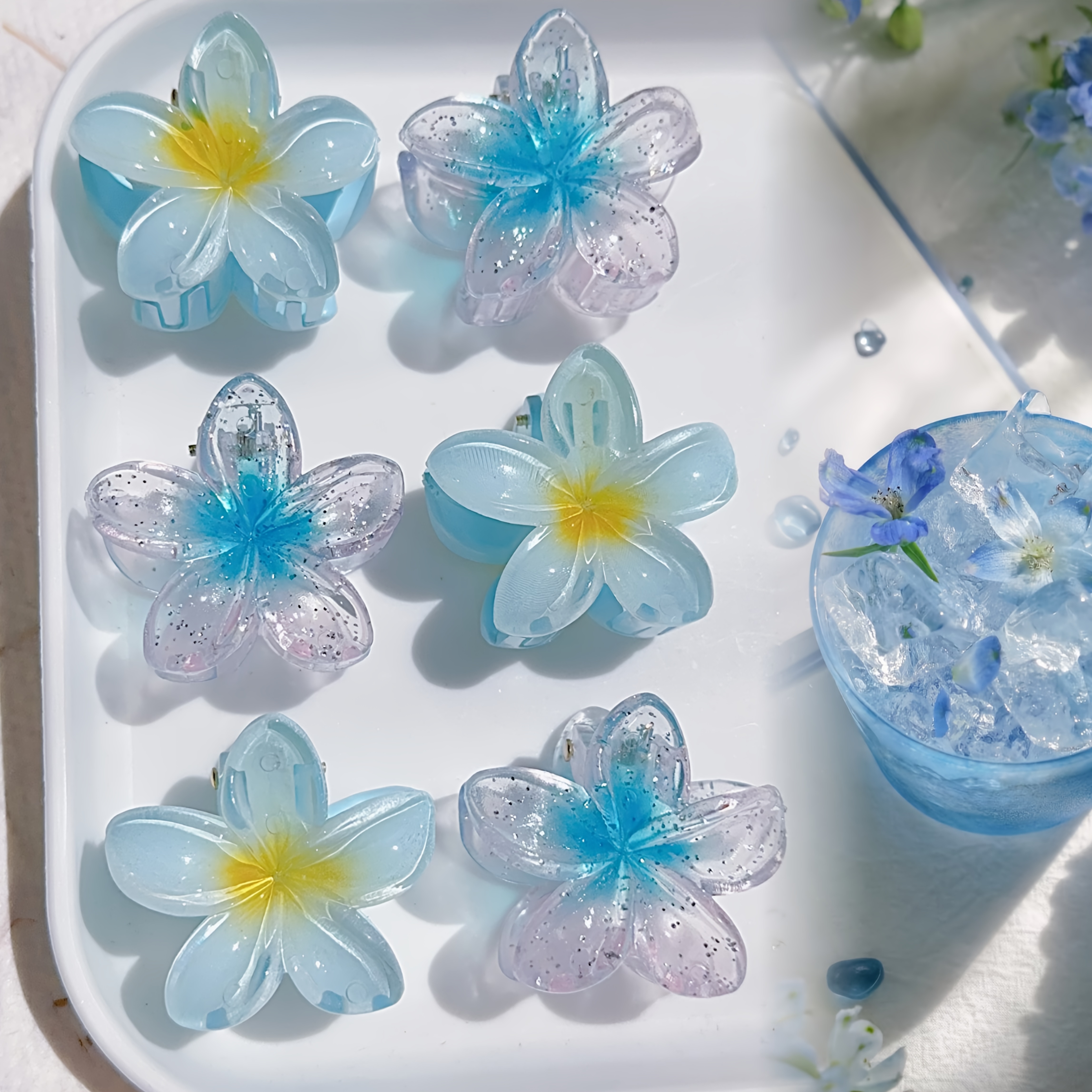 6 4pcs styling tool set flower hair claw - Temu United Arab  display picture 3