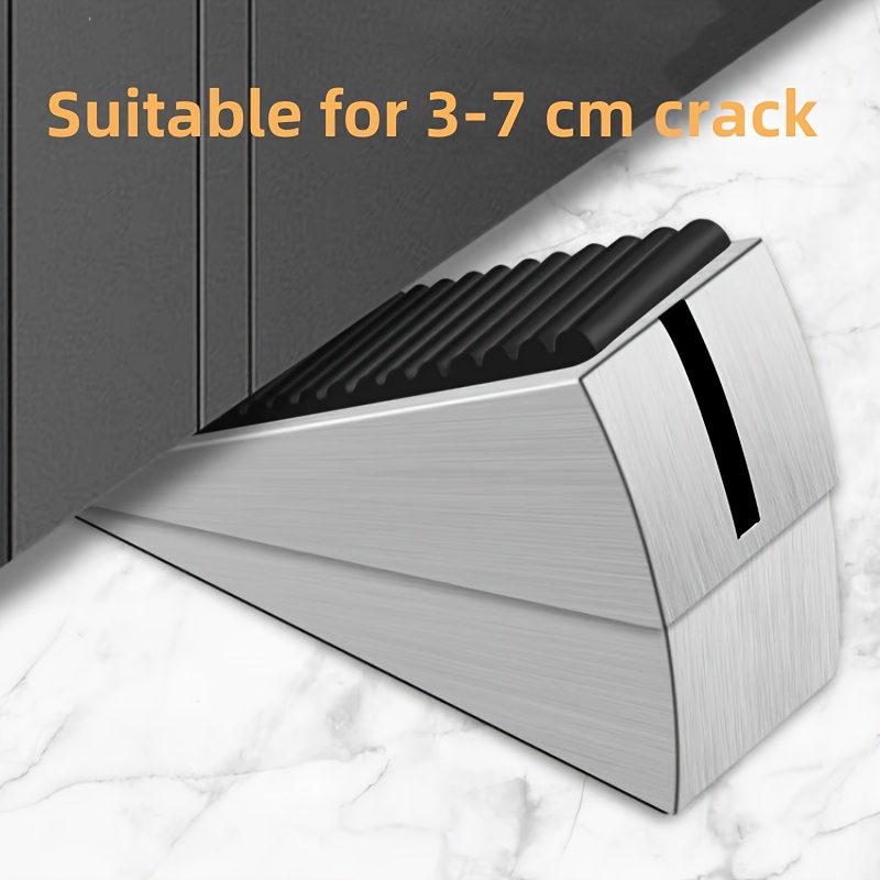 

Adjustable Spring- , Heavy-duty Wedge Door For 3-7cm Crack, 304 Stainless Steel, Suitable For Any Heavy Door, Black & Silvery Grey