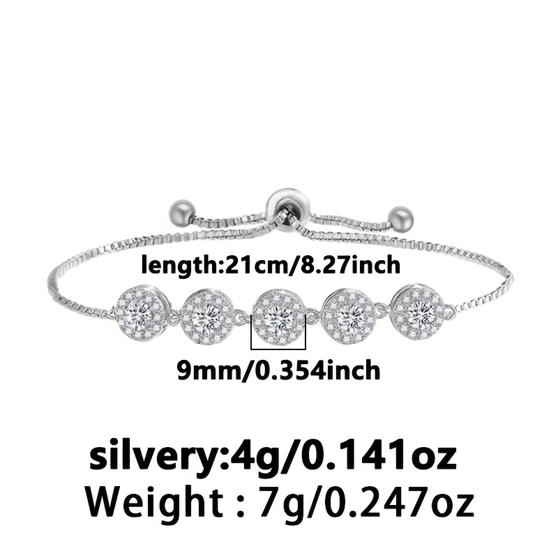Women's Zirconia Circular Bracelet Set
