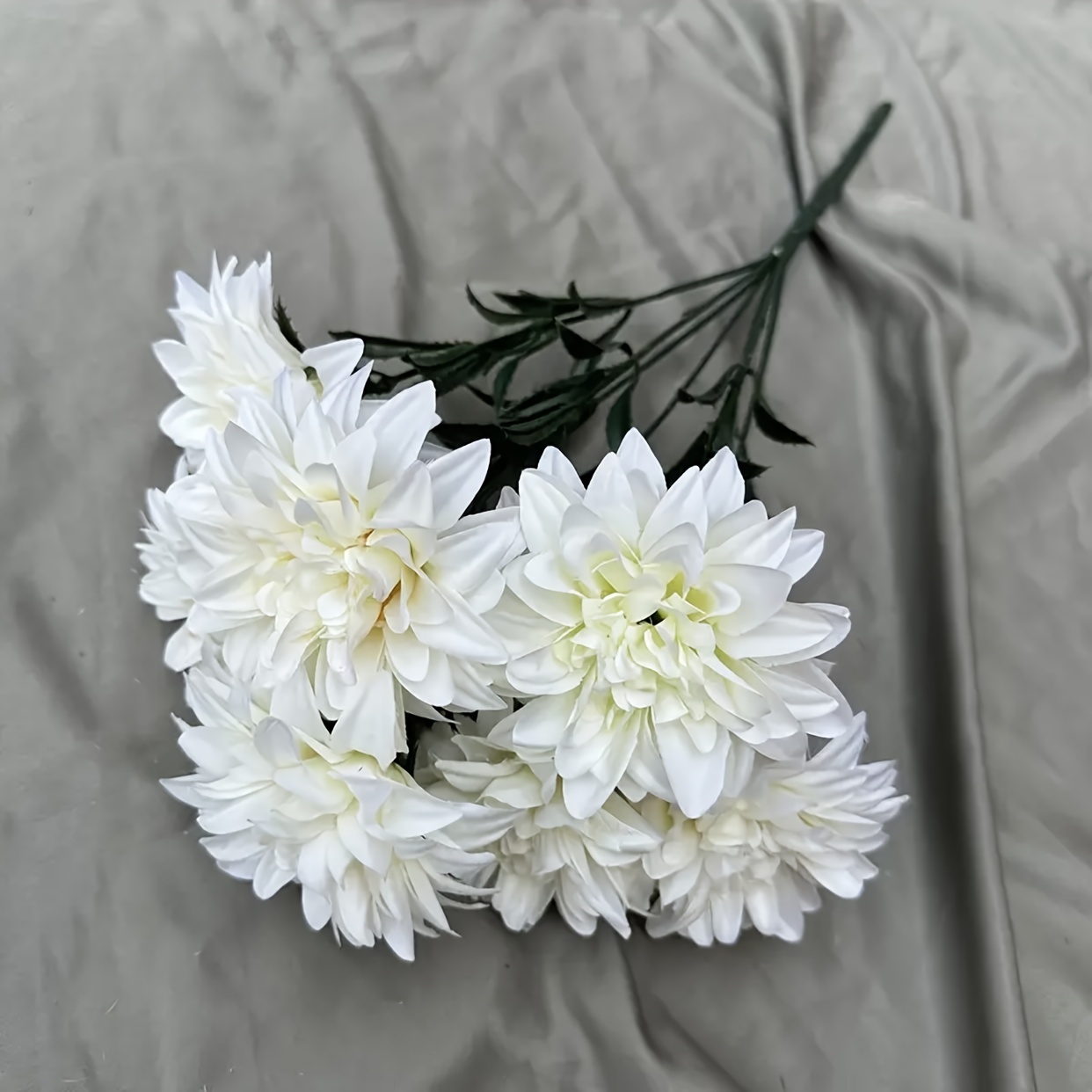 1pc Lifelike 7-dahlia Artificial Flowers - Very Suitable For Wedding, Engagement And Home Decoration Party Decoration, Spring And Summer Home Decor
