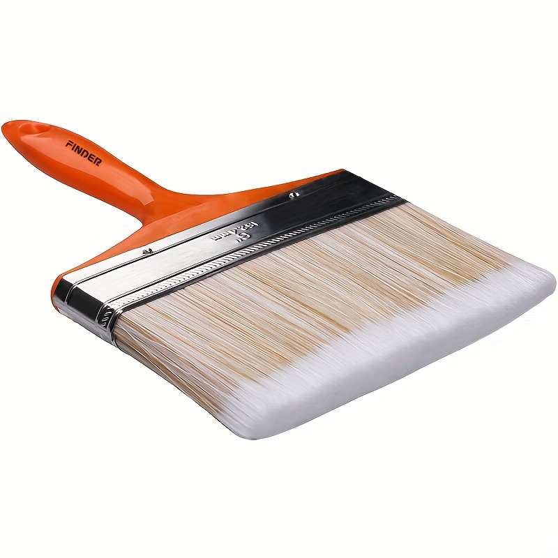 Image of 6 Inch Large Artist Flat Paint Brush Wide Wall Art Paint Brush For Gesso, Varnishes, Acrylic Painting, Watercolor, Wood, Wall, Furniture