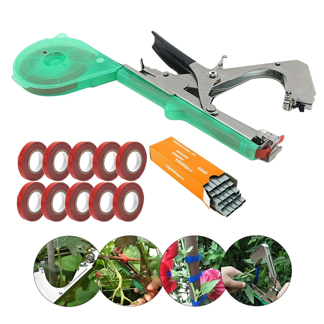 Image of Binding Tool Binding Machine Plant Binders + Binding Tape + Set