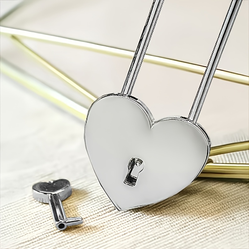 Personalized Laser-Engraved Heart-Shaped Lock