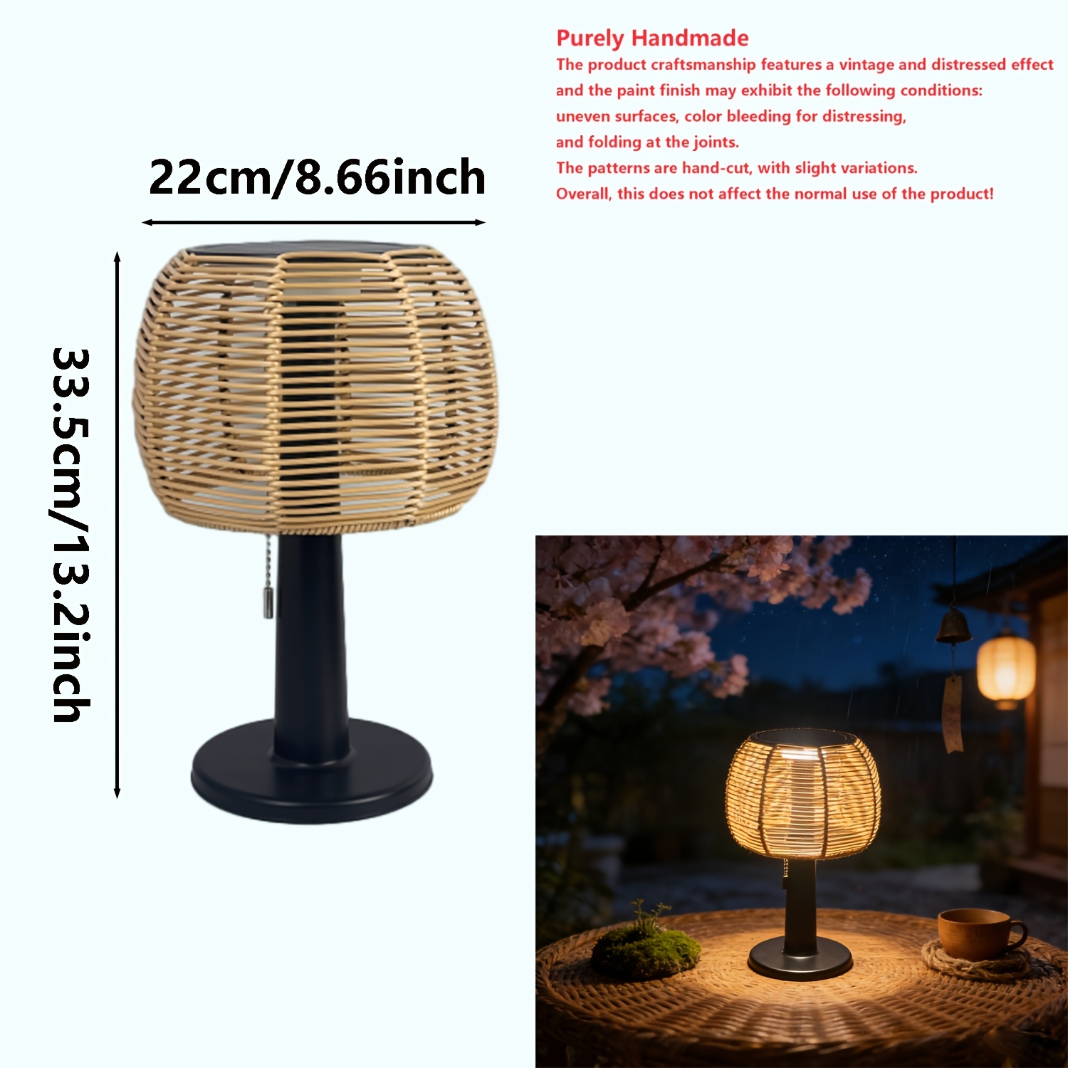 1pc Outdoor Solar Light, Courtyard Light, Garden Decoration for Backyard, Bistro, Cafe Style, Camping Light. Suitable for Pathways and Porches, Parties, and Creating a Cozy Scene for Year-Round Festivals