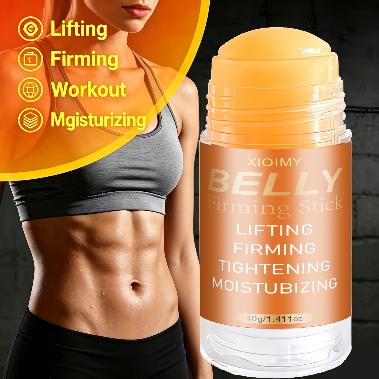 2pcs Instant Abdominal Firming Cream 40g, Instantly Lifts and Tightens, Firms the Abdomen, Natural Ingredients, Hypoallergenic, Deeply Moisturizes and Hydrates, Addresses Various Issues Such as Sagging Skin, Dryness, and Wrinkles on the Body.