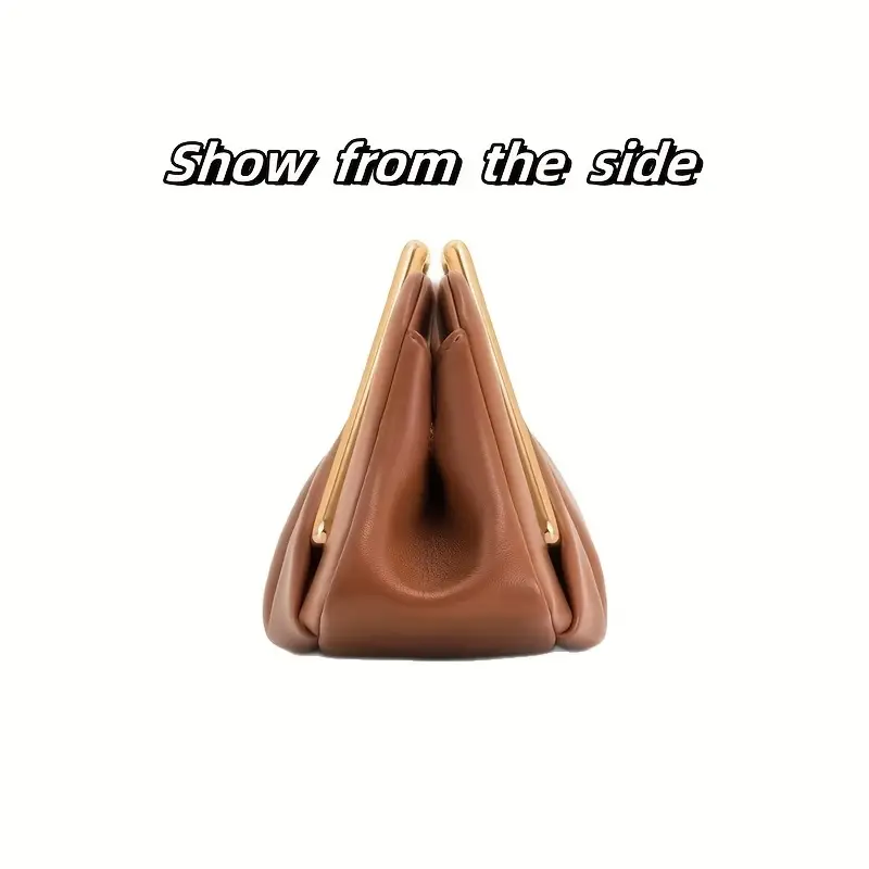 حقيبة كروس دائرية ريترو نسائية - حقيبة يد أنيقة من الجلد الصناعي الصناعي مع إغلاق بالكبس، حزام سلسلة، لون قهوة/بيج/أسود - حقيبة يد يومية و رسمية للنساء، هدية مثالية لأعياد الميلاد والذكرى السنوية والمناسبات الخاصة، إكسسوار متعدد الاستخدامات، تصميم أ تفاصيل المنتج 5