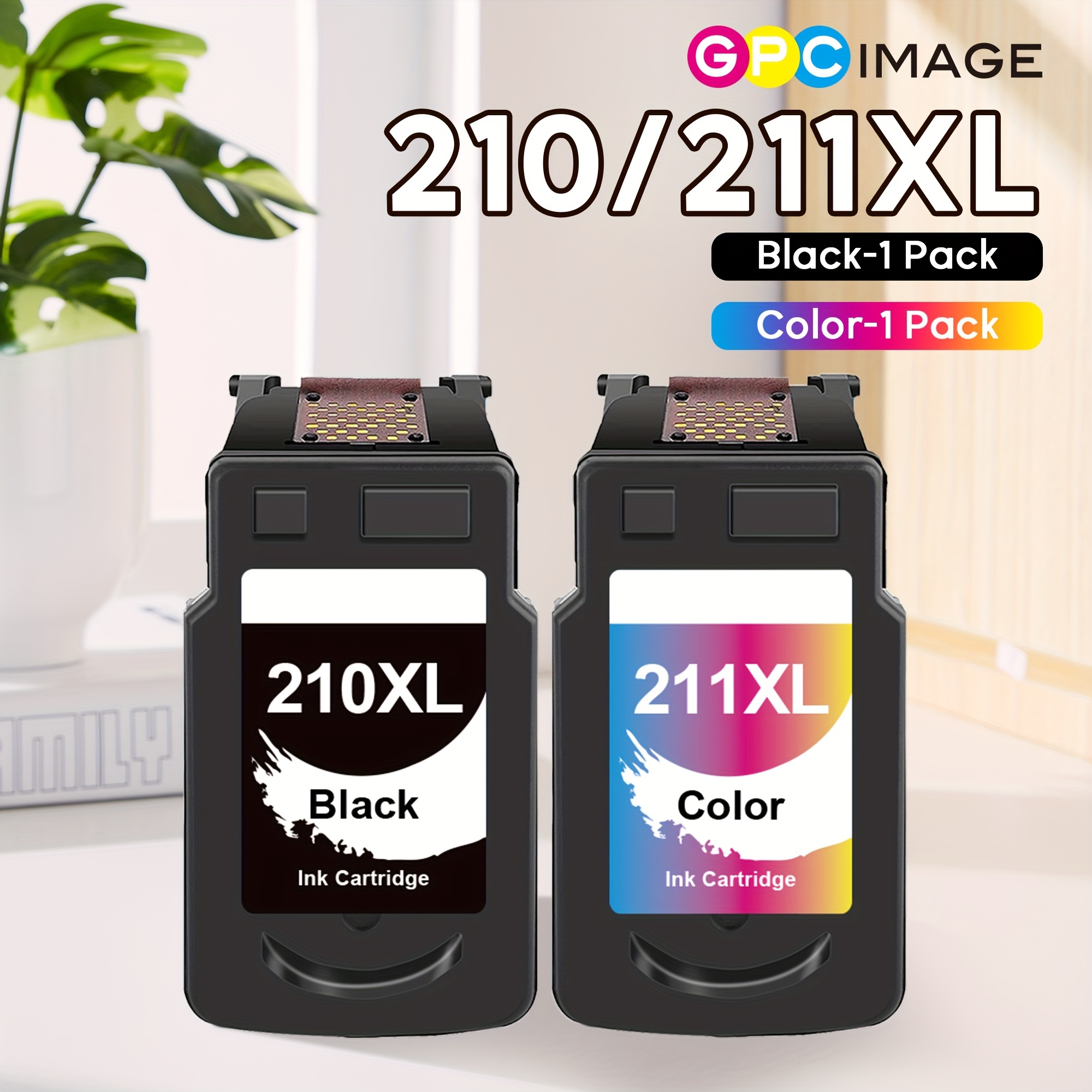 

2 Pack 210 211 Remanufactured Ink Cartridge Replacement For Pg-210xl Cl-211xl High Yield For Pixma Ip2702 Mx410 Mp495 Mp230 Mp240 Mp280 Mx340 Mx350 Printer (1 Black 1 Tri-color)