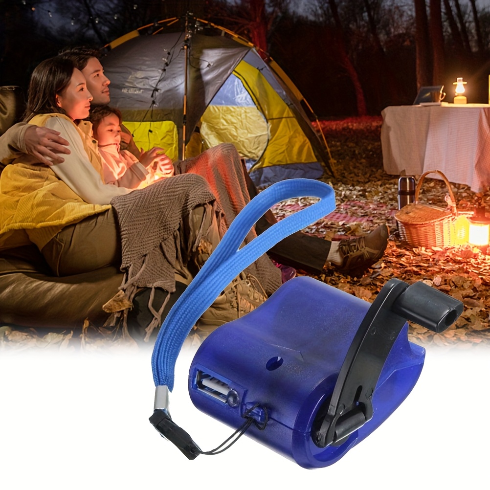 usb rechargeable hand crank charger portable manual power supply flashlight generator phone charger for outdoor hiking camping emergency survival   Product details 6