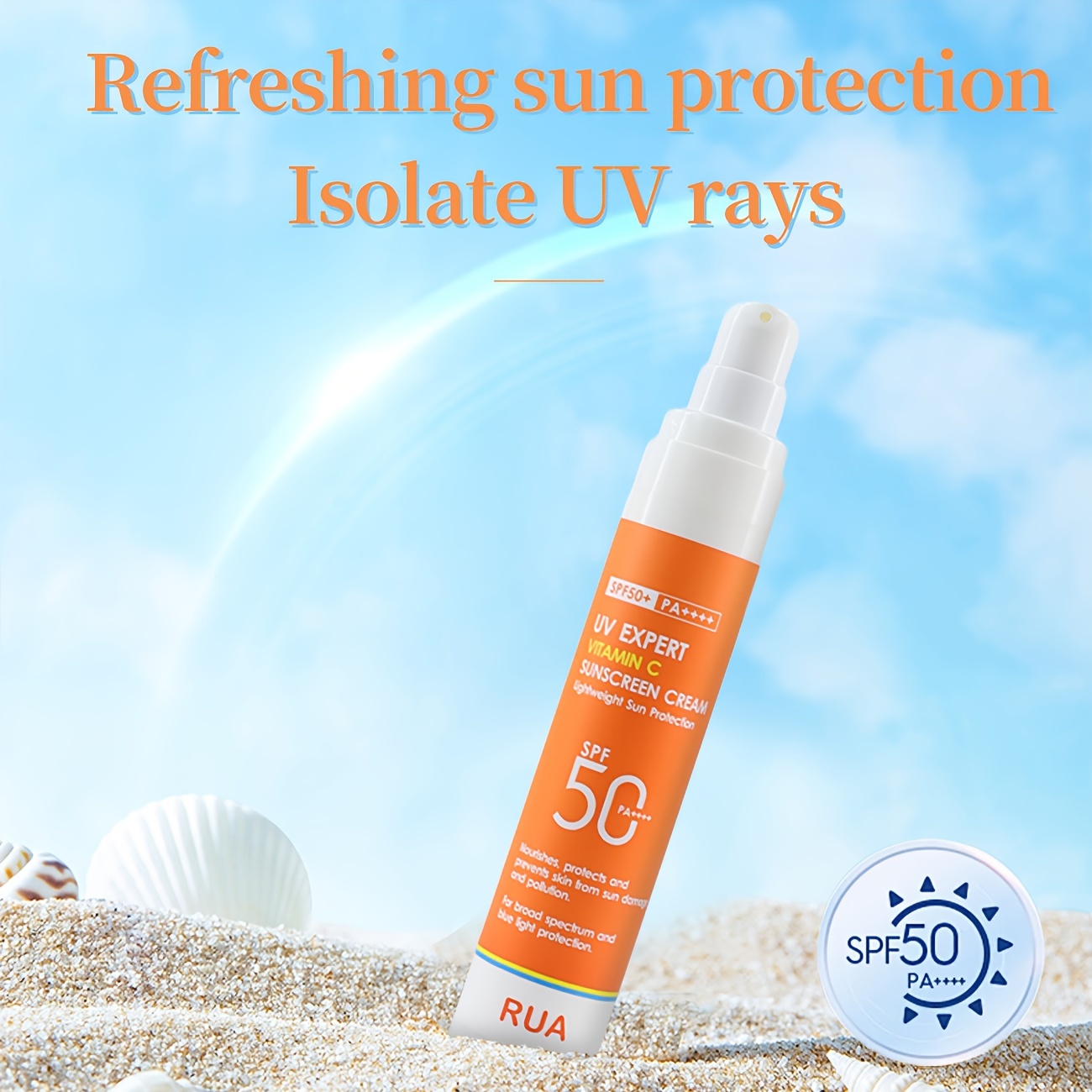 vitamin c sunscreen for face and body non greasy sweat water resistant ideal for outdoor activities on   Product details 5