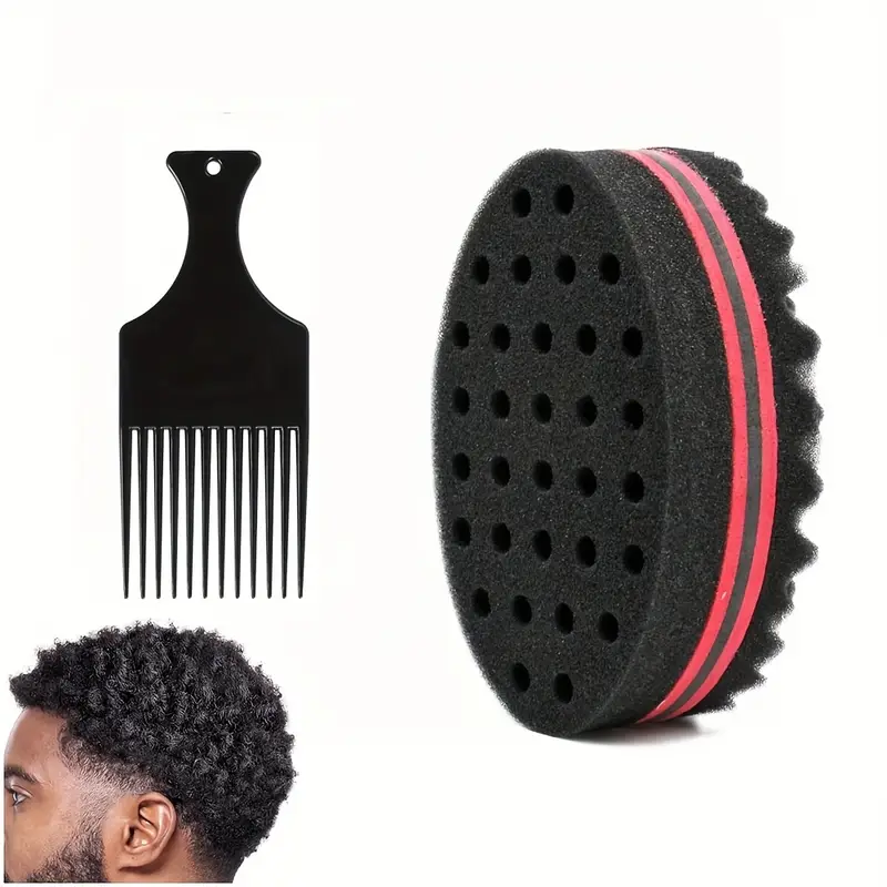 Wave Barber Hair Brush Sponge Twist Curl Coil Magic Tool For Dreads Afro Locs | UK Wave Barber Hair Brush Sponge Twist Curl Coil Magic Tool For Dreads Afro Locs | UK