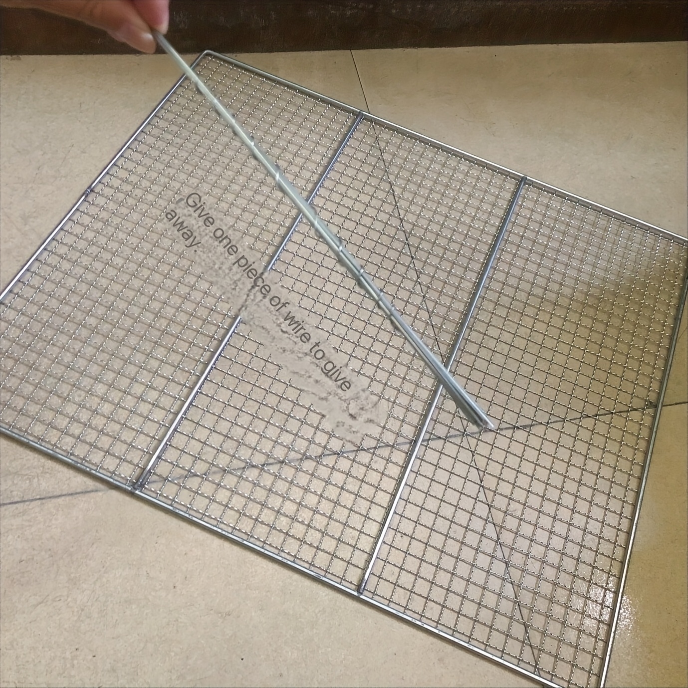 E-shop Großes rechteckiges 60*50 cm verzinktes verstärktes Maschendrahtzaun für Hühnerställe und Hundezäune, langlebig mit 12,5 mm Lochgröße, inkl.