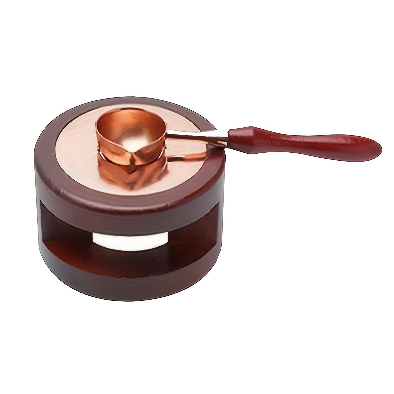 TEMU 2pcs Wax Seal Warmer Kit, With 1pc Wax Seal Warmer And 1pc Melting Spoon, Wax Sealer Melting Furnace, For Sealing Stamp Letter Envelope, And